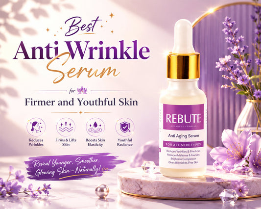 Best Anti Wrinkle Serum for Firmer and Youthful Skin - Rebute Anti Aging Serum