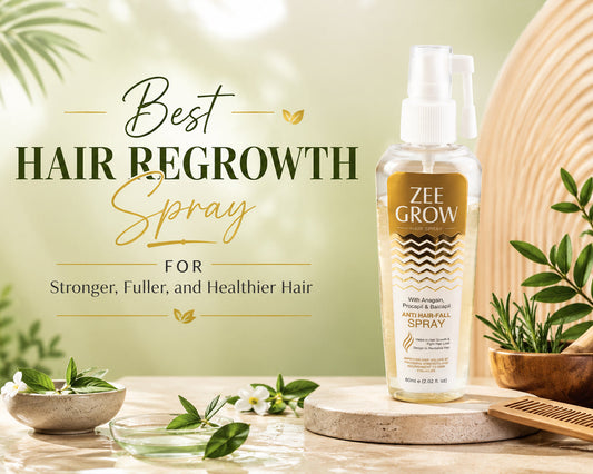 Best Hair Regrowth Spray for Stronger, Fuller, and Healthier Hair - Zee Grow Hair Spray