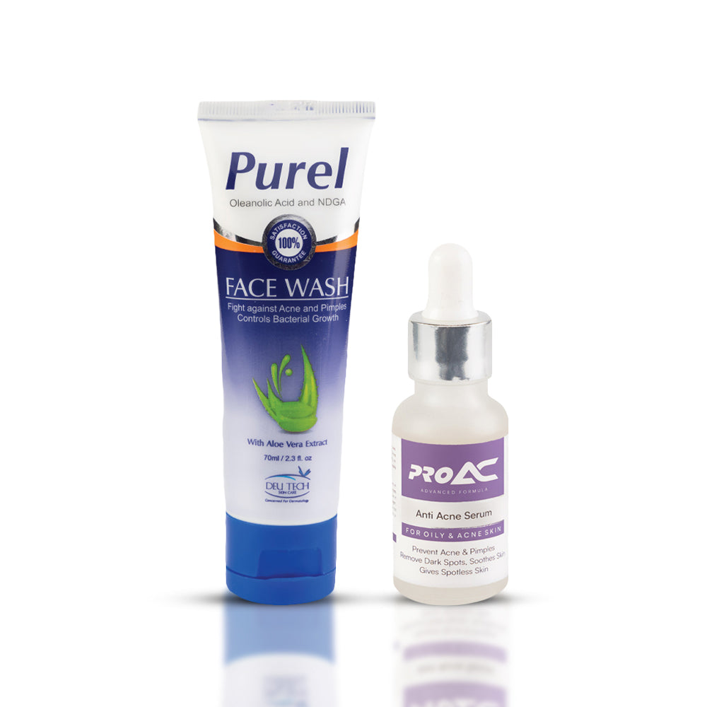 Anti Acne Face Wash and Serum for Acne Scars and Marks