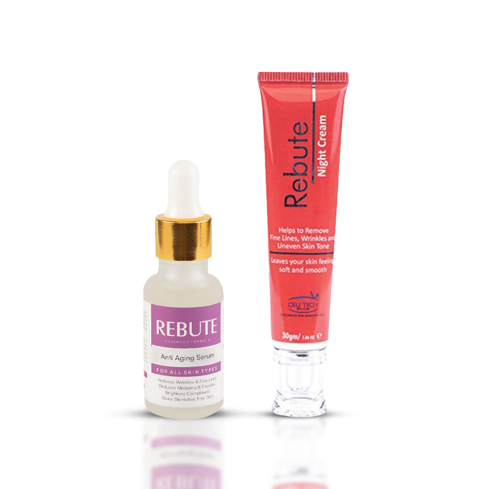 Retinol Anti-Aging Serum and Night Cream for Youthful Skin