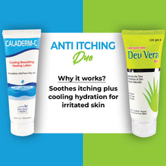 Aloe Vera Gel and Anti Itching Lotion for Irritated Skin