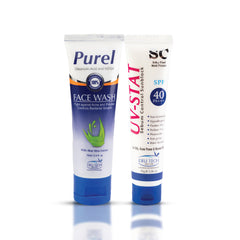 Face Wash and Matte Gel Sunscreen for Oily Skin
