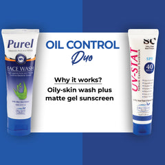 Face Wash and Matte Gel Sunscreen for Oily Skin