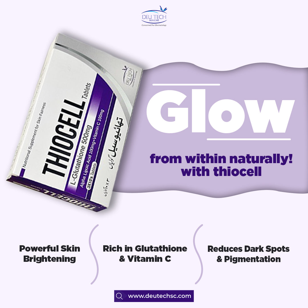 Tab Thiocell for Glowing & Whitening Skin Whitening Tablets Deutech Skincare Tab Thiocell for Glowing & Whitening Skin Whitening Tablets Deutech Skincare